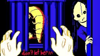 Dont Let Her In - A Freaky Body Horror Game for Game Boy with a VERY Persistent Visitor 2 Endings