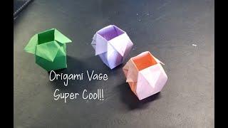 How to make an Origami Vase Super Cool