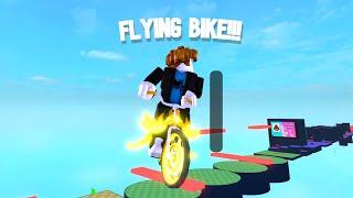 FLYING BIKE obby but You are on a bike ROBLOX #shorts