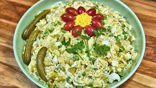 Salad Olivieh سالاد الویه  Persian Olivier Salad  Iranian Food  ENG SUB