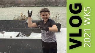 VLOG WK5 Snowball Fight Goalie Training Making Millionaire Shortbread Cats being weird