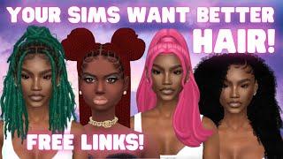 Your Black Sims Want Better HAIR  FREE Links  + CC