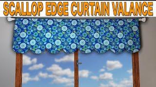 Scallop Edge Curtain Valance  The Sewing Room Channel