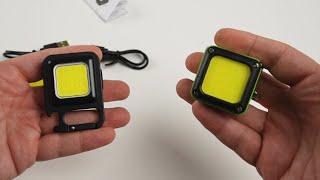 Mini Flashlight Face-Off Keychain vs Kube