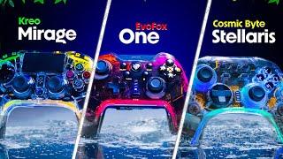 Cosmic Byte Stellaris vs Kreo Mirage vs EvoFox One  Best Wireless Gyro Gamepads under 3000 in 2024