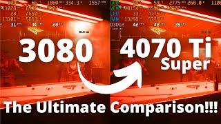 3080 12GB vs 4070 Ti Super The Ultimate Comparison RT onoff DLLS onoff FG onoff New Games