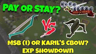 Pay or Stay #34  MSBi vs Karils Crossbow  OSRS NMZ