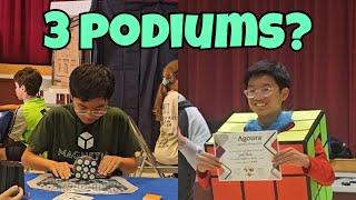 Can I Get 3 PODIUMS at a Rubiks Cube Competition?  Agoura SpookCubing 2023 Vlog