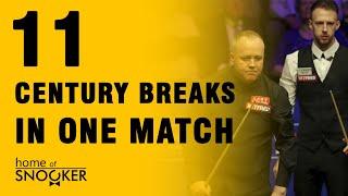 11 century breaks in one match Snooker World Championship 2019 Final