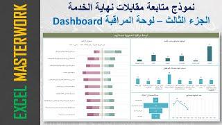 إكسل  نموذج مقابلة نهاية الخدمة - الجزء الثالث الداش بورد