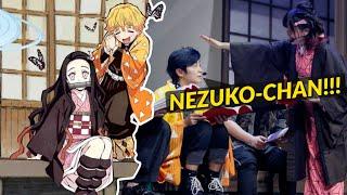 Compilation of Zenitsus voice actor screaming Nezuko-chan Part 2