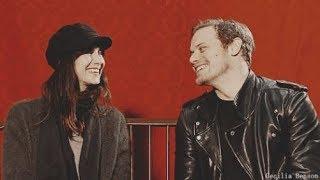 sam heughan + caitriona balfe  my one and only