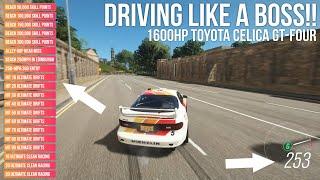 Forza Horizon 4 DRIVING LIKE A BOSS 1600HP Toyota Celica around GOLIATH