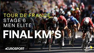 TOO CLOSE TO CALL   Tour de France Stage 6 Final Kilometres  Eurosport Cycling