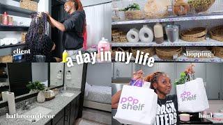 Vlog day in my life  do hair with me more blessings shopping for decorations + more