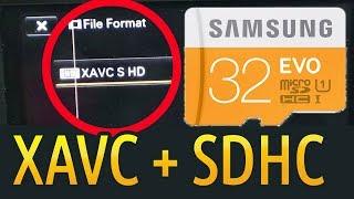 Record XAVC S on SDHCmicroSDHC Card Sony CameraCamcorder ExFAT Hack