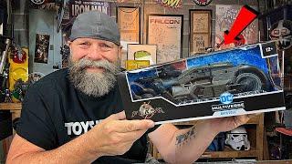 Mcfarlane Toys The Flash Movie Batcycle  Unboxing and Review