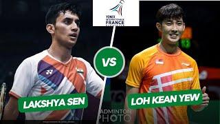 LOH Kean Yew vs Lakshya SEN  French Open 2024 QF