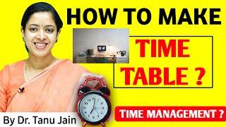 Easy Time Management How to Make a Schedule for Better Productivity  Dr.Tanu Jain @Tathastuics
