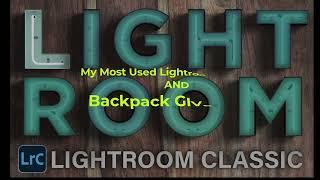 My Most Used Lightroom Shortcut Keys and Backpack GIVEAWAY