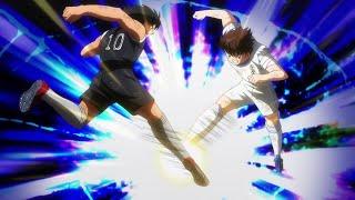 Tsubasa VS Hyuga    الكابتن ماجد عاد اليكم من جديد  PART#2