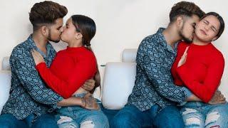 Romantic Prank On My So Much Cute Girlfriend   Real Kissing Prank  Gone Romantic  Ansh Rajput