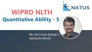 Wipro Elite NLTH Aptitude Questions Part - 5