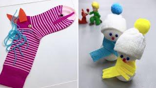 Fun and Easy DIY Crafts with Socks and Yarn
