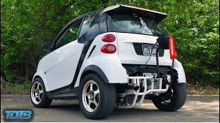 MILKJUG - The Worlds Scariest Smart Car Turbo Hayabusa Smartcar