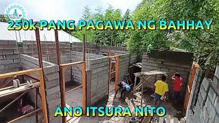 250k PANG PAGAWA NG BAHAY  HANGGANG SAAN AABOT AT ANO ITSURA NITO