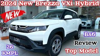 2024 Model New Maruti Suzuki Brezza VXi Hybrid Top Model Review  Brezza hybrid vxi  brezza 2024