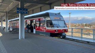 TRIP REPORT  Onboard Modern High Tatra Electric Train to Poprad Tatry