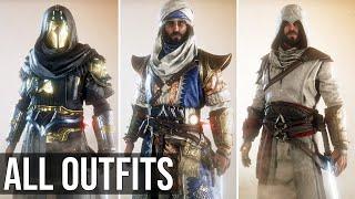 ALL 16 OUTFITS IN 25 SECONDS - Assassins Creed Mirage All Outfits and Costumes - #Shorts