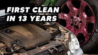 13 Year Old Mercedes Engine Bay & Wheels Deep Clean - Auto Detailing