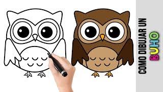 Como Dibujar Un Buho  Dibujos Fáciles Para Dibujar Paso A Paso