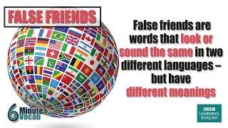 6 Minute Vocabulary Dealing with false friends