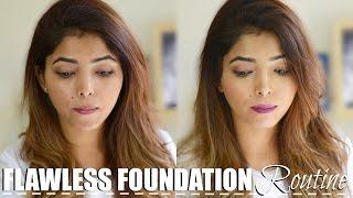 MY EVERYDAY FULL COVERAGE FOUNDATION ROUTINE FOR INDIAN SKIN 2017  HINA ATTAR