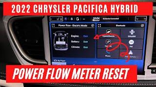 How to reset 2022 Chrysler Pacifica Hybrid Power Flow Meter