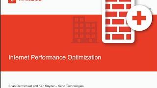 Kerio Control Internet Performance Optimization