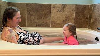 Natural Homebirth with Midwife  Delivered by Big Sister  Positive Birth Experience  Waterbirth