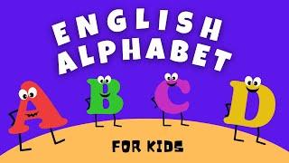 Alphabet For Kids Learning letters & sounds. English Alphabet for Preschool & Kindergarten. A B C.