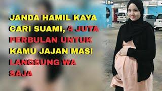 JANDA HAMIL KAYA CARI JODOH 4 JUTA PERBULAN UNTUK KAMU JAJAN MAS LANGSUNG WA SAJA