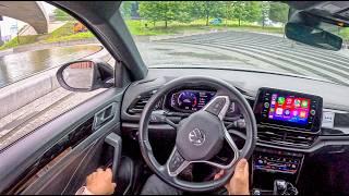 NEW Volkswagen T-Roc 2024 1.5 TSI 150hp 0-100 POV Test Drive #2099 Joe Black