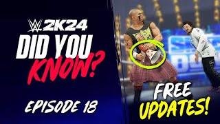 WWE 2K24 Did You Know? Free Updates Bonus Content New Weapons & More Episode 18