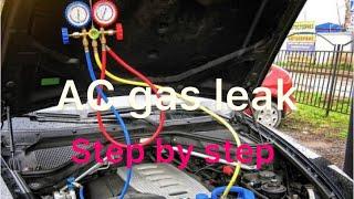How to check AC gas leakagecar ac main leakage kaise dhooden @mukeshchandragond ​⁠
