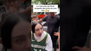 La reacción de Nicki Nicole después de este momento 