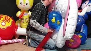 Deflating Squeaky Easter Inflatables