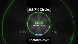 98.7% Circle in Draw a Perfect Circle #perfectcircle #nealfun #shorts