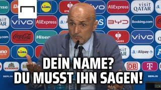 Geschmacklos Nach dieser Frage fordert Spalletti den Namen des schweizer Reporters 