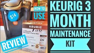 UNBOXING Keurig 3 Month Brewer Maintenance Kit HOW TO USE Does It Work???